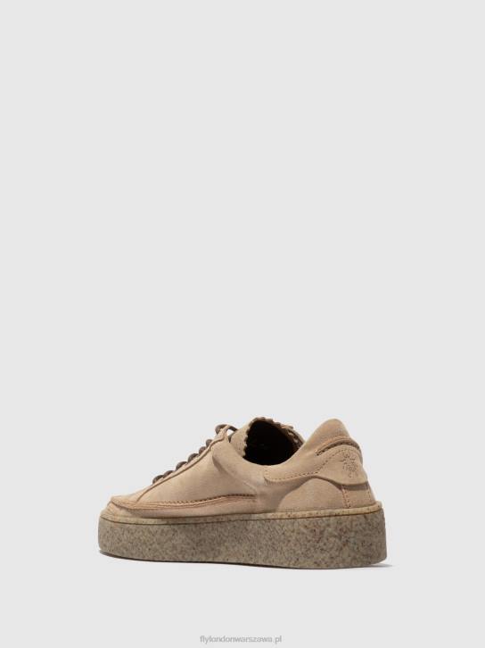 sznurowane buty ronn519 mężczyźni L8JJ829 beżowy Fly London