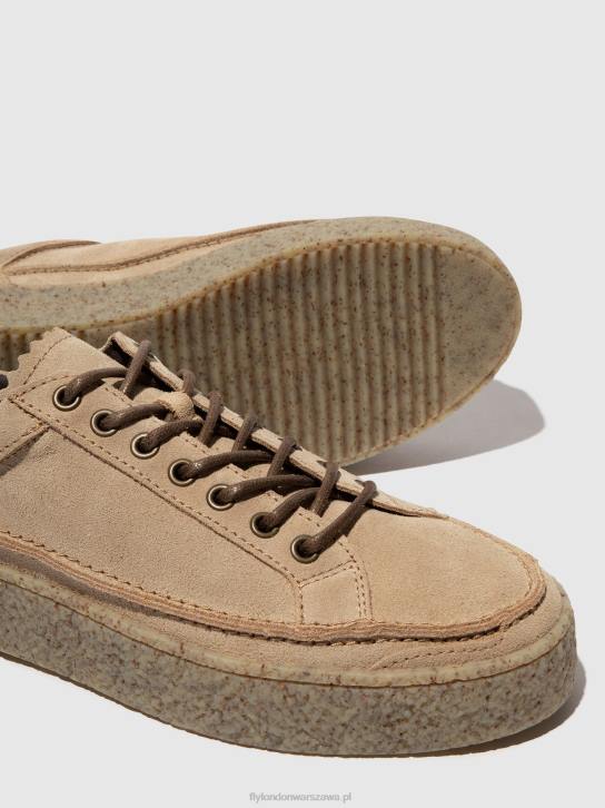 sznurowane buty ronn519 mężczyźni L8JJ829 beżowy Fly London