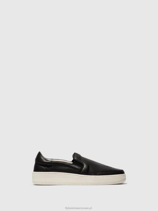 wsuwane buty sportowe miska515 mężczyźni L8JJ837 czarny Fly London