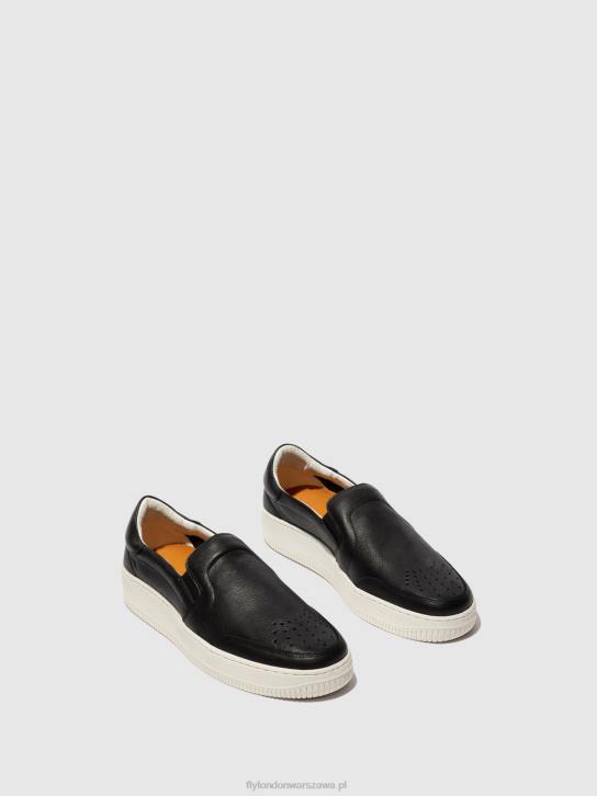 wsuwane buty sportowe miska515 mężczyźni L8JJ837 czarny Fly London