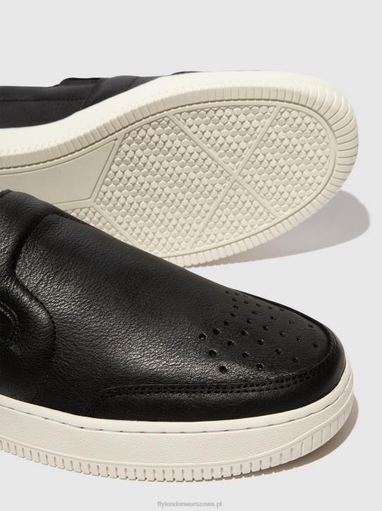 wsuwane buty sportowe miska515 mężczyźni L8JJ837 czarny Fly London
