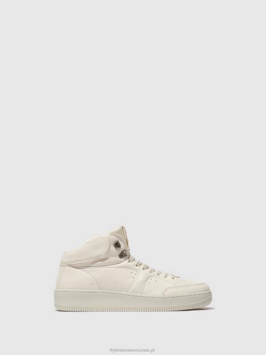 wysokie buty sportowe beat514 mężczyźni L8JJ839 białawy Fly London