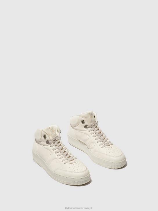 wysokie buty sportowe beat514 mężczyźni L8JJ839 białawy Fly London
