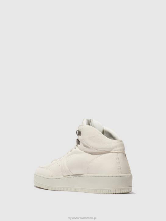wysokie buty sportowe beat514 mężczyźni L8JJ839 białawy Fly London
