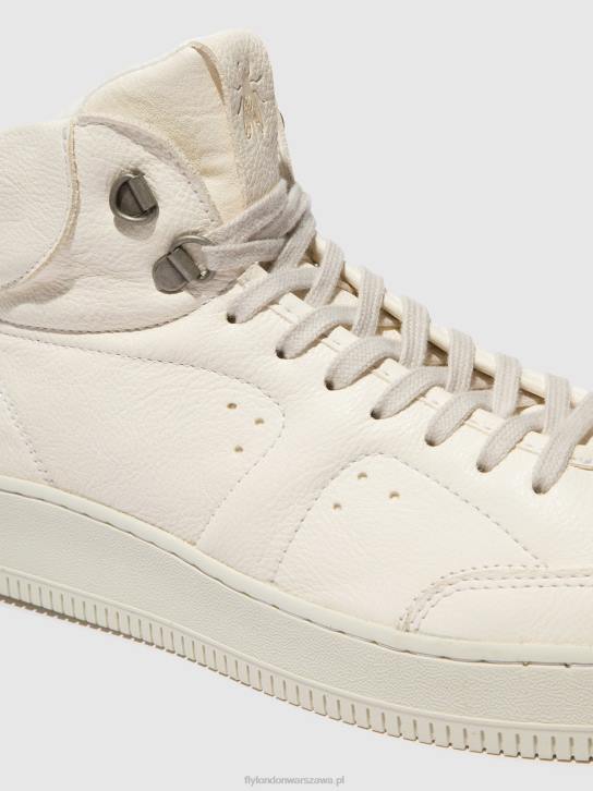wysokie buty sportowe beat514 mężczyźni L8JJ839 białawy Fly London