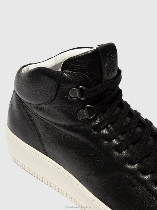 wysokie buty sportowe beat514 mężczyźni L8JJ841 czarny Fly London